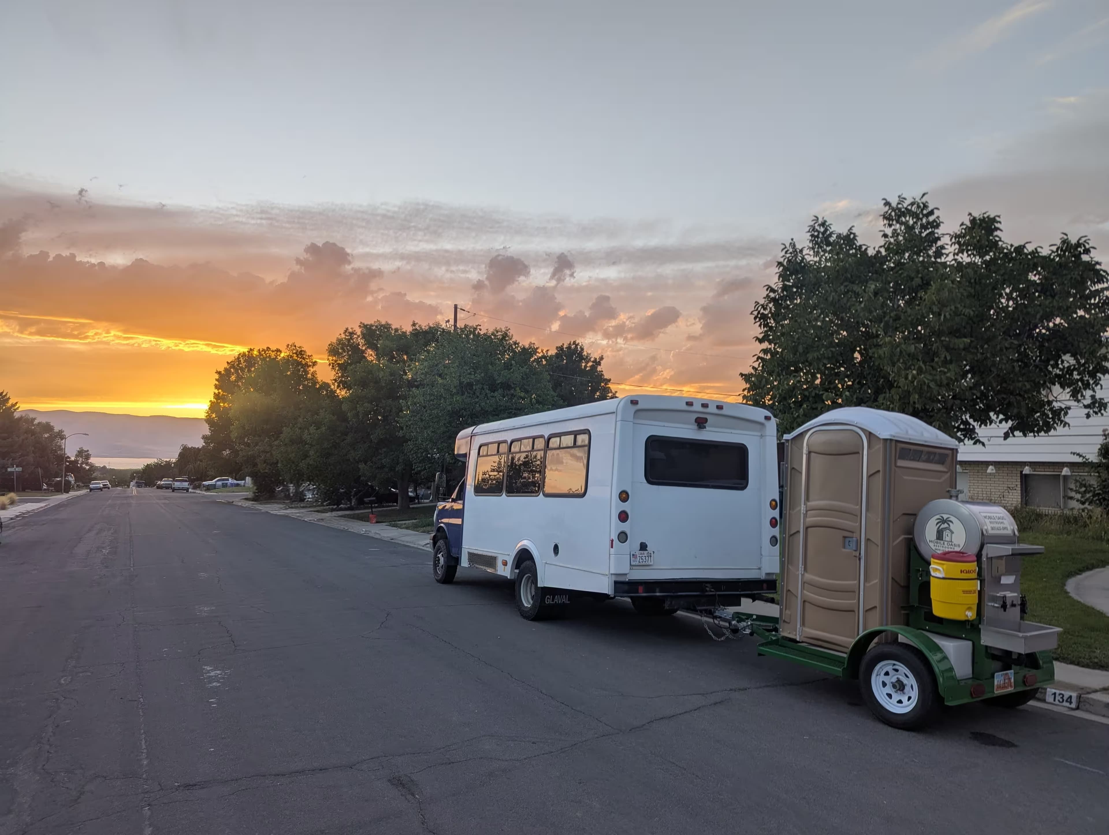 Mobile Oasis luxury portable restroom truck